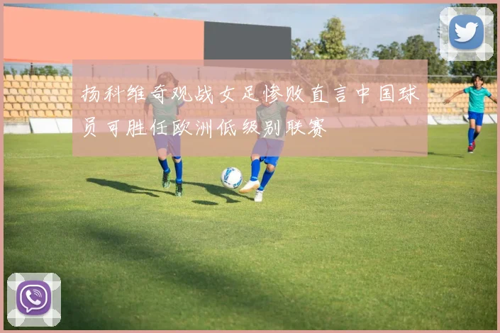扬科维奇观战女足惨败直言中国球员可胜任欧洲低级别联赛